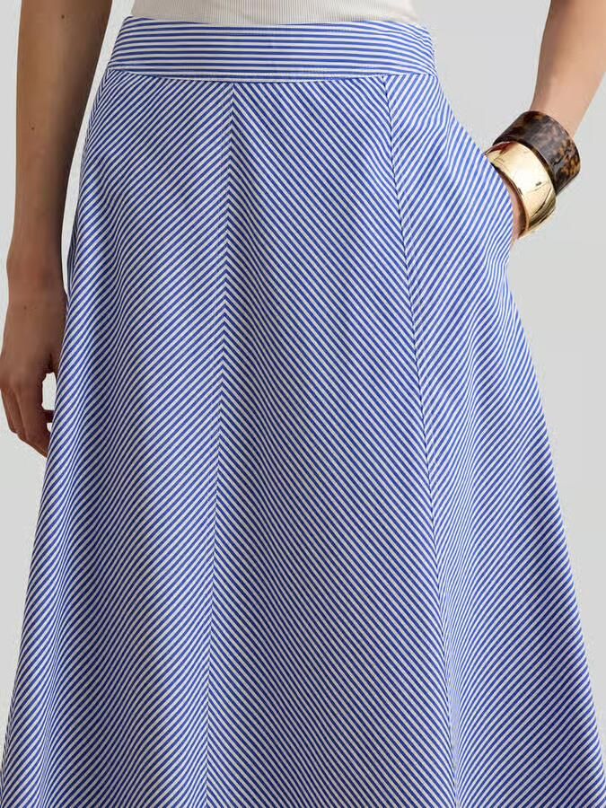 Lauren Ralph Lauren Midi-rok van zuiver katoen
