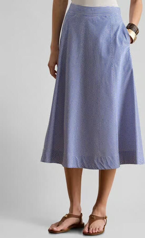 Lauren Ralph Lauren Midi-rok van zuiver katoen - Foto 4