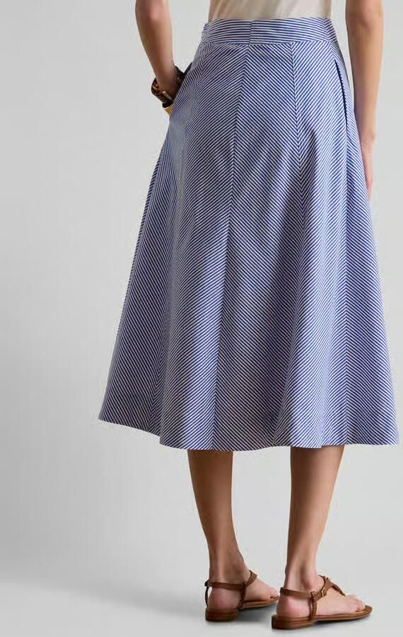 Lauren Ralph Lauren Midi-rok van zuiver katoen