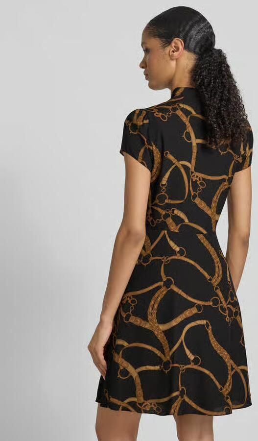 Lauren Ralph Lauren Mini-overhemdjurk met V-hals model 'MAKEDA'