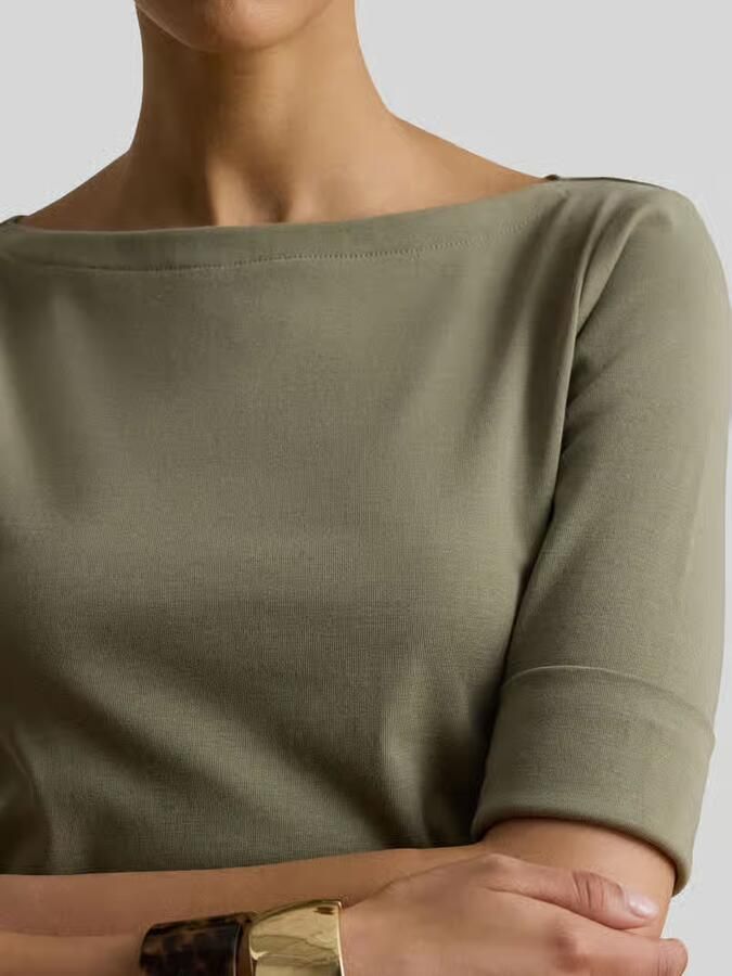 Lauren Ralph Lauren T-Shirt Lange Mouw JUDY ELBOW SLEEVE KNIT