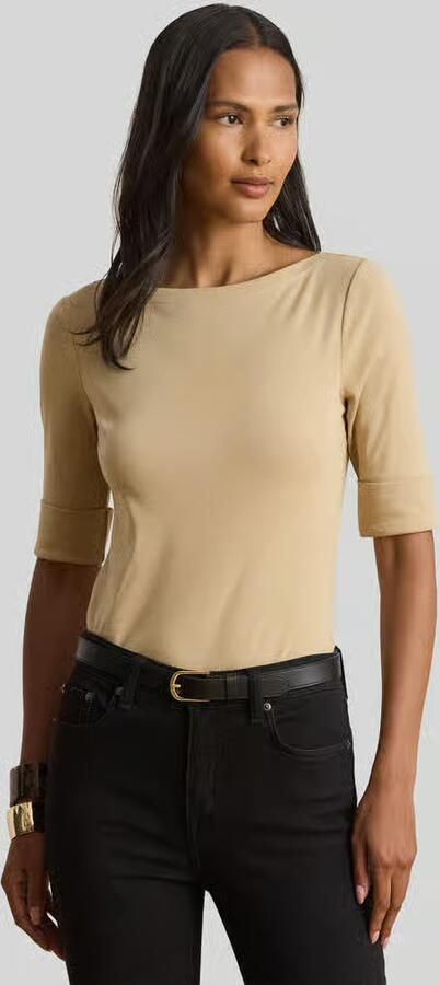 Lauren Ralph Lauren T-Shirt Lange Mouw JUDY-ELBOW SLEEVE-KNIT - Foto 3