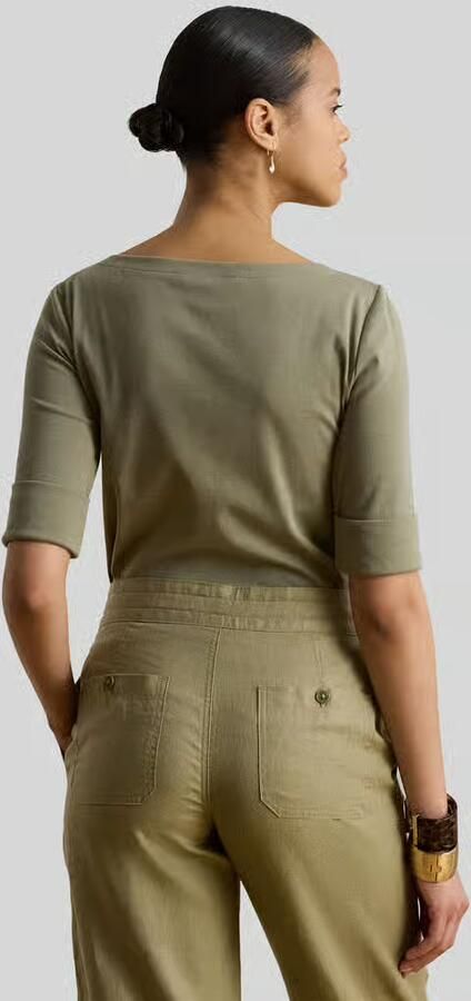 Lauren Ralph Lauren T-Shirt Lange Mouw JUDY ELBOW SLEEVE KNIT