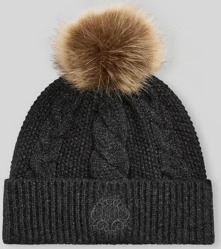 Lauren Ralph Lauren Muts met pompon van bont