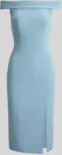 Lauren Ralph Lauren Nauwsluitende cocktailjurk met carmenhals model 'WOVEN-BODYCON-DRESSES'