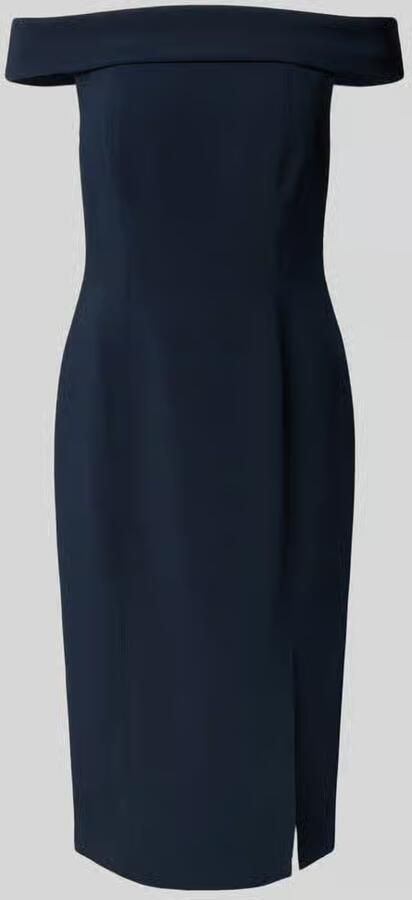 Lauren Ralph Lauren Nauwsluitende cocktailjurk met carmenhals model 'WOVEN-BODYCON-DRESSES' - Foto 3