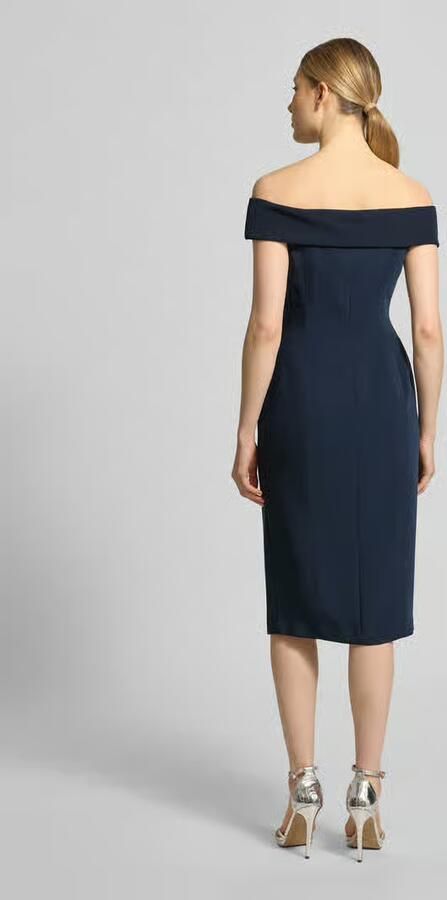 Lauren Ralph Lauren Nauwsluitende cocktailjurk met carmenhals model 'WOVEN-BODYCON-DRESSES' - Foto 3