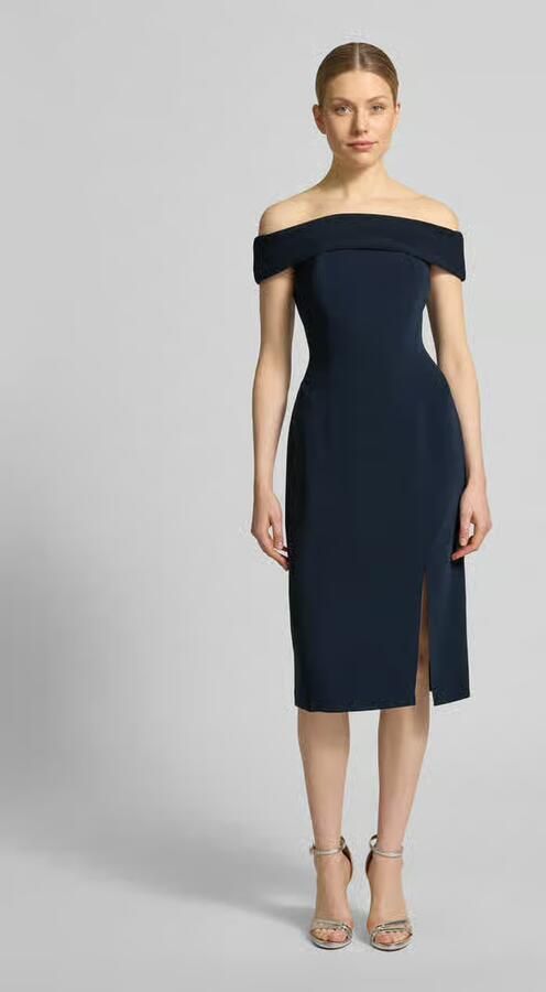 Lauren Ralph Lauren Nauwsluitende cocktailjurk met carmenhals model 'WOVEN-BODYCON-DRESSES' - Foto 2