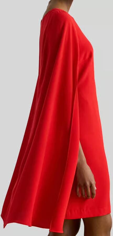 Lauren Ralph Lauren Nauwsluitende cocktailjurk met geïntegreerde cape
