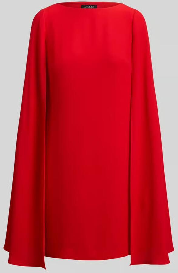 Lauren Ralph Lauren Nauwsluitende cocktailjurk met geïntegreerde cape - Foto 2
