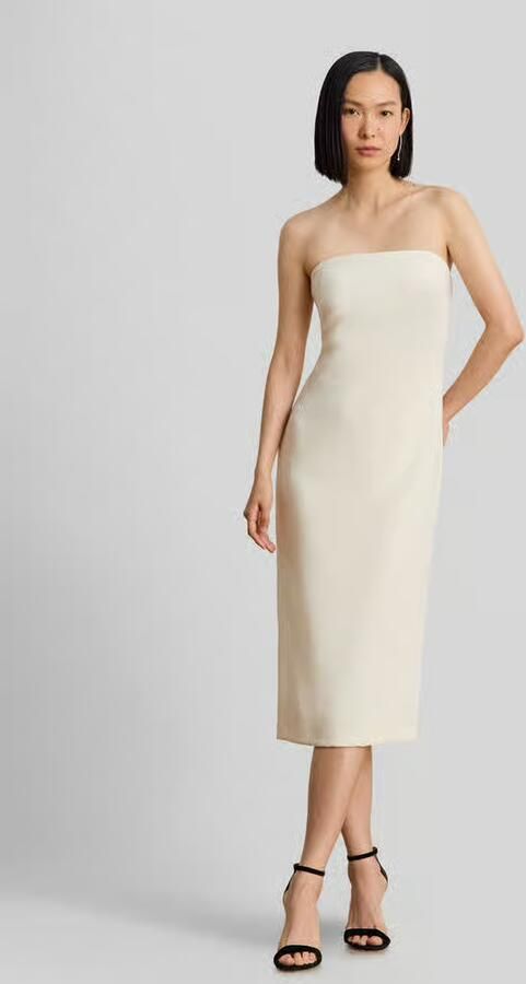 Lauren Ralph Lauren Nauwsluitende cocktailjurk met pijpsplit - Foto 2