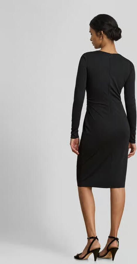 Lauren Ralph Lauren Nauwsluitende kokerjurk met knoopdetail - Foto 3