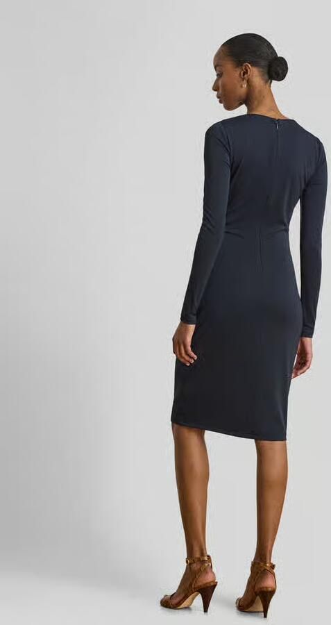 Lauren Ralph Lauren Nauwsluitende kokerjurk met knoopdetail - Foto 2