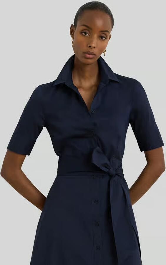 Lauren Ralph Lauren Overhemdjurk met strikceintuur model 'FINNBARR' - Foto 6