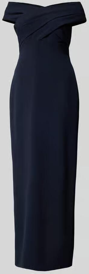 Lauren Ralph Lauren Off shoulder-avondjurk met deelnaad model 'IRENE'