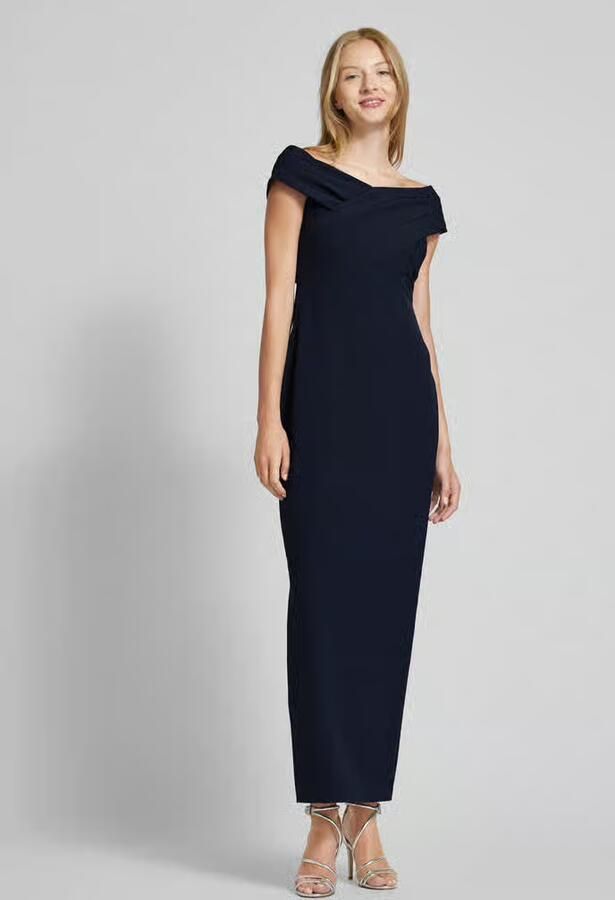 Lauren Ralph Lauren Off shoulder-avondjurk met deelnaad model 'IRENE' - Foto 4