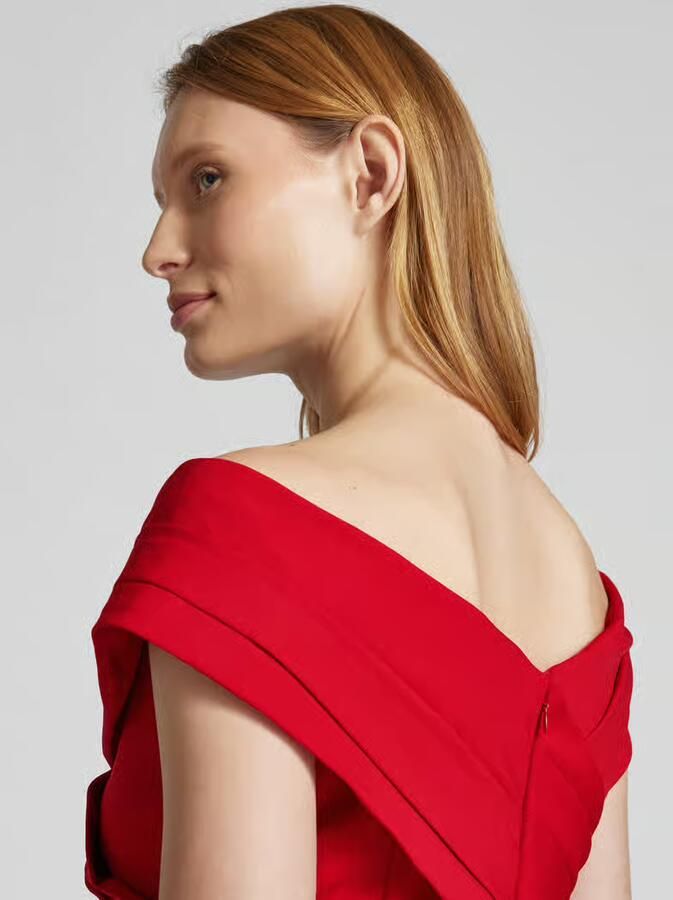 Lauren Ralph Lauren Offf shoulder-jurk met naadritssluiting model 'IRENE'