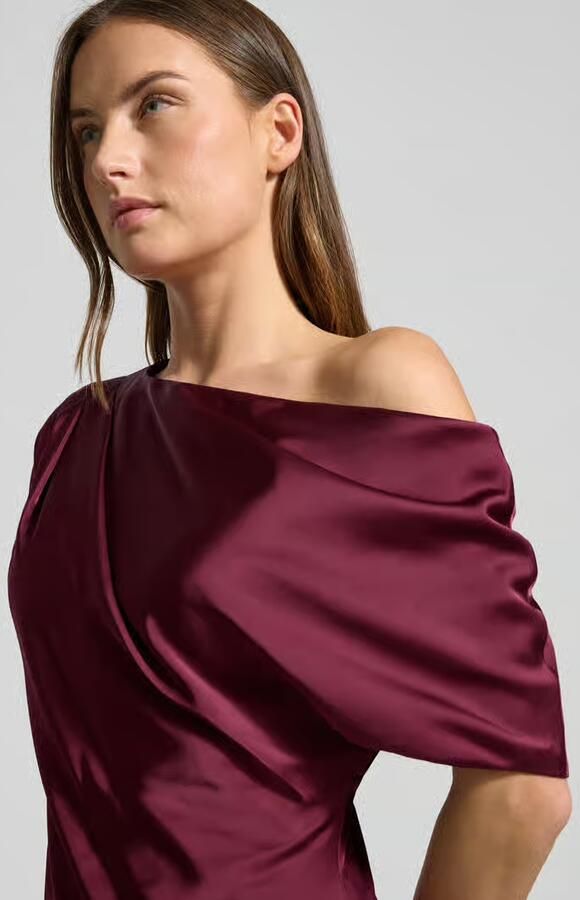 Lauren Ralph Lauren One shoulder-avondjurk van satijn model 'NEAGAN' - Foto 2