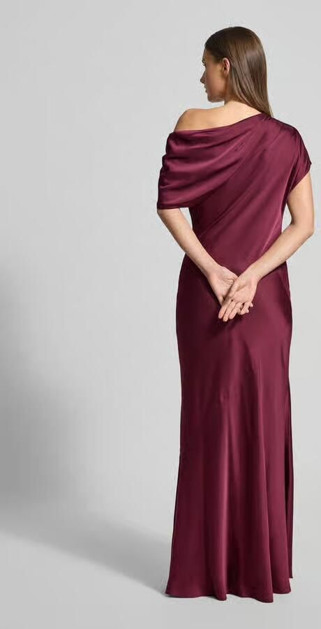 Lauren Ralph Lauren One shoulder-avondjurk van satijn model 'NEAGAN' - Foto 2