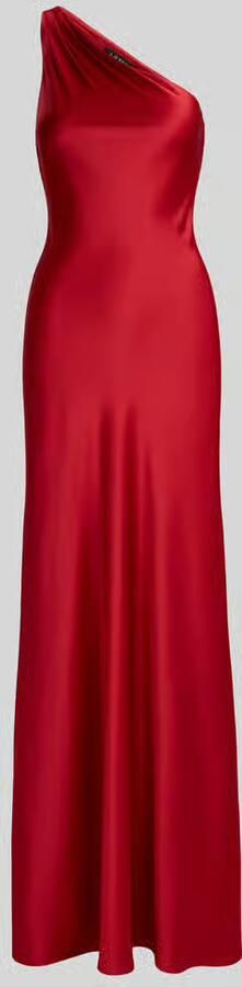 Lauren Ralph Lauren One-shoulder jurk met asymmetrisch rugdecolleté