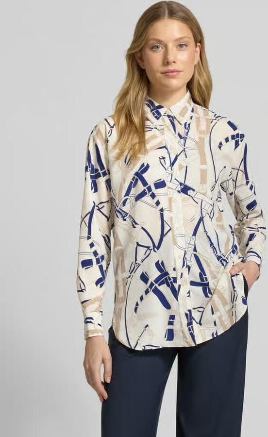 Lauren Ralph Lauren Overhemdblouse in all-over look met knoopsluiting model 'KOTTA' - Foto 2