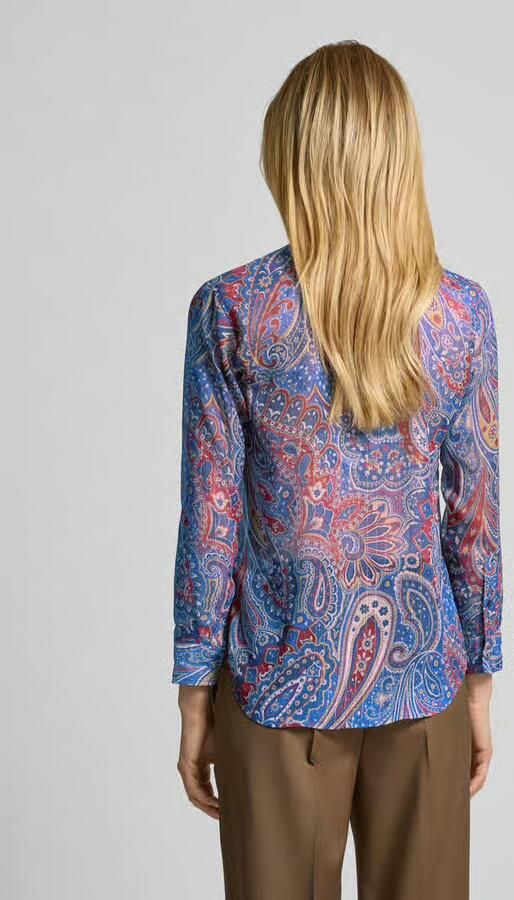 Lauren Ralph Lauren Overhemdblouse met blinde knoopsluiting model 'KRISTY' - Foto 3