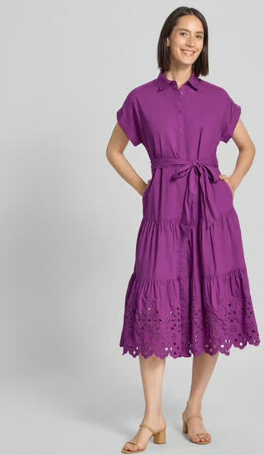 Lauren Ralph Lauren Overhemdjurk met broderie anglaise