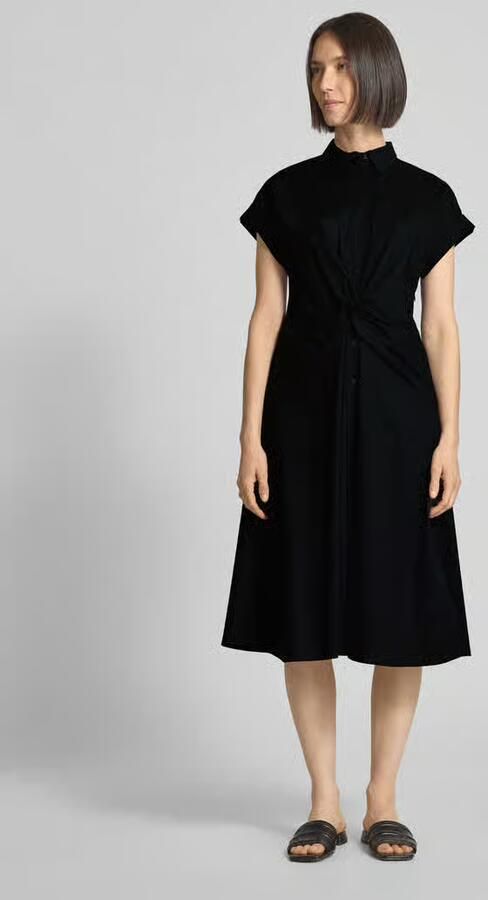 Lauren Ralph Lauren Overhemdjurk met knoopdetail model 'CIAN' - Foto 3