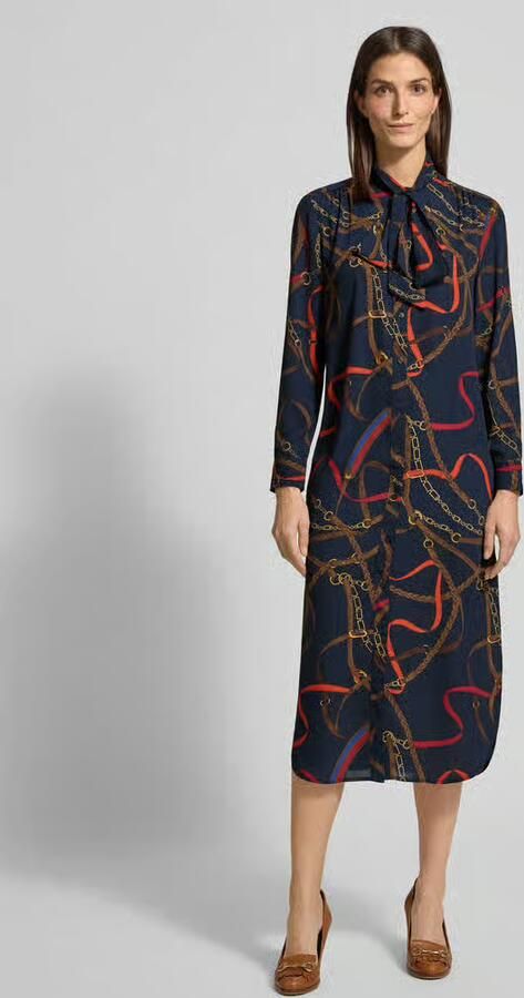 Lauren Ralph Lauren Overhemdjurk met Strik Model 'CADULAH' - Foto 3