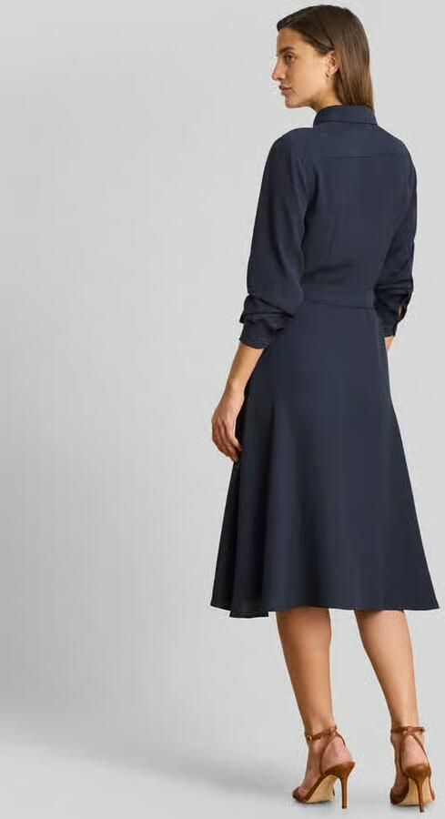 Lauren Ralph Lauren overhemdjurk met tailleriem - Foto 3