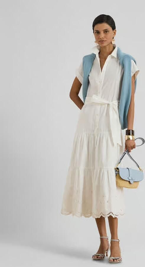 Lauren Ralph Lauren overhemdjurk met volants - Foto 3