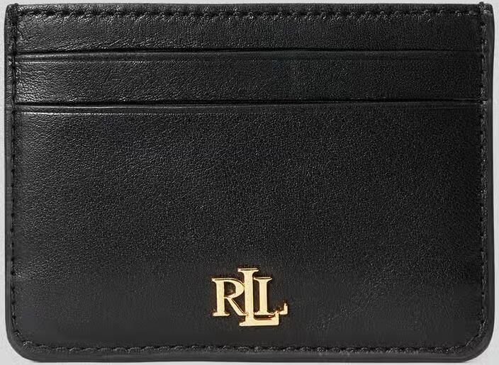 Lauren Ralph Lauren Portemonnee van echt leer met 4 vakken voor pasjes
