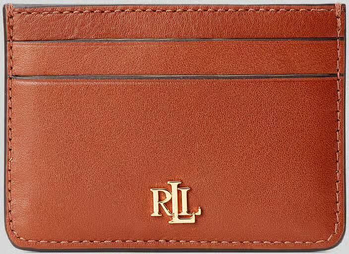 Lauren Ralph Lauren Portemonnee van echt leer met 4 vakken voor pasjes