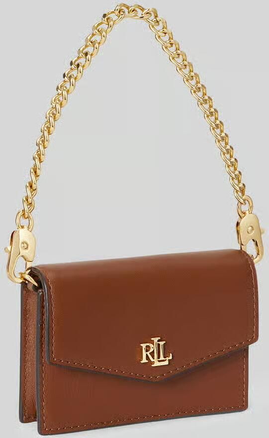 Lauren Ralph Lauren Portemonnee van echt leer met afneembare draagketting