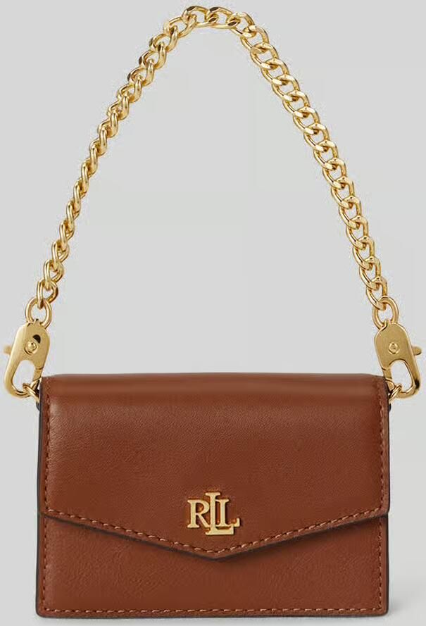 Lauren Ralph Lauren Portemonnee van echt leer met afneembare draagketting - Foto 2