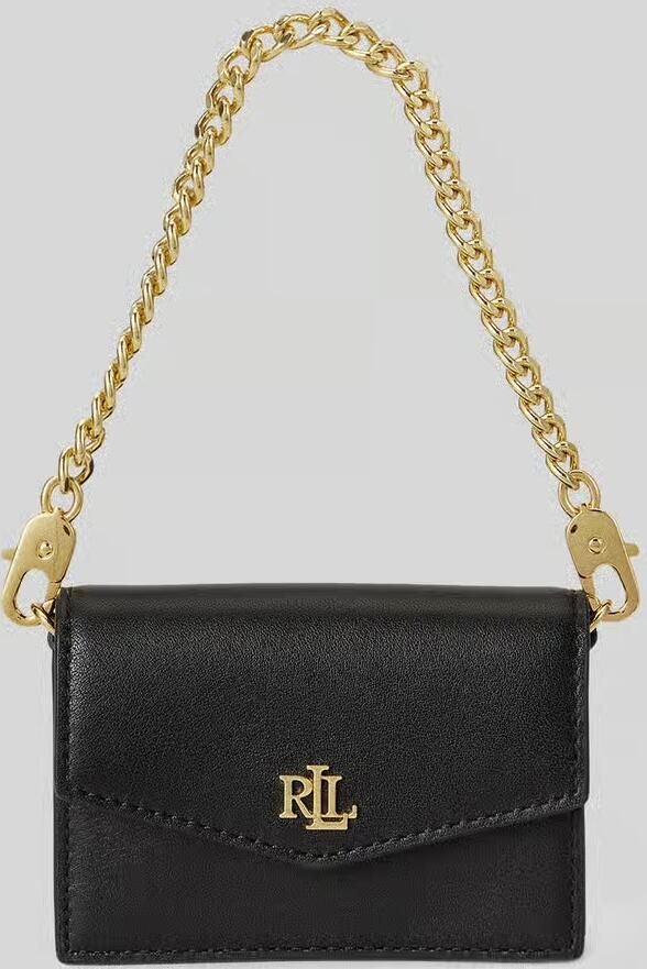 Lauren Ralph Lauren Portemonnee van echt leer met afneembare draagketting - Foto 2