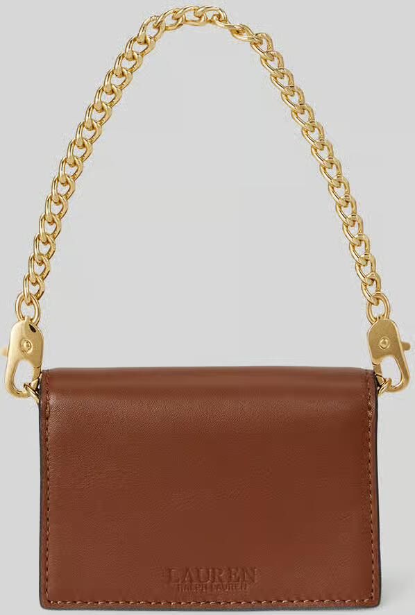 Lauren Ralph Lauren Portemonnee van echt leer met afneembare draagketting