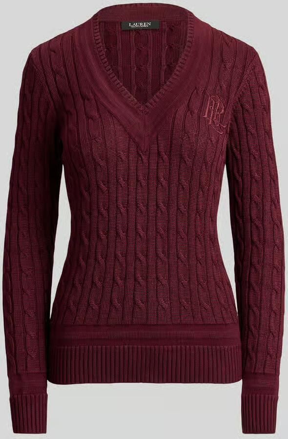 Lauren Ralph Lauren Pullover met logostitching model 'MEREN'
