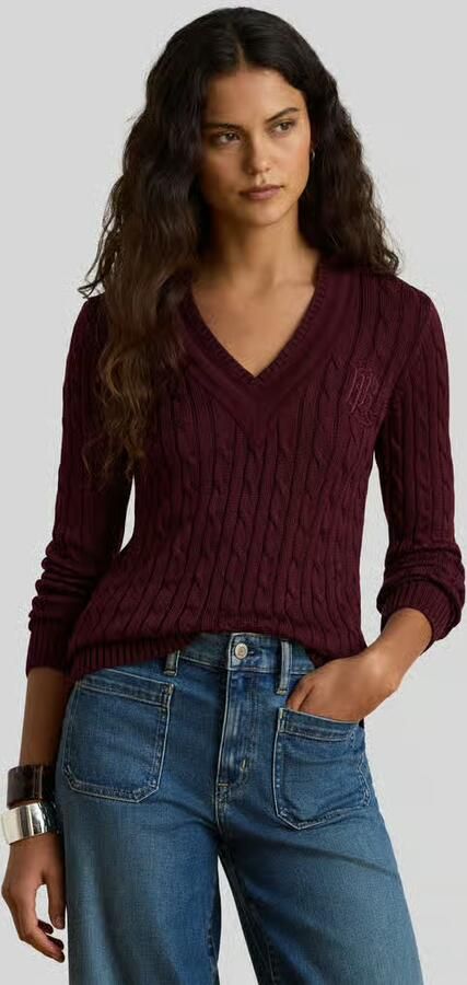 Lauren Ralph Lauren Pullover met logostitching model 'MEREN' - Foto 2