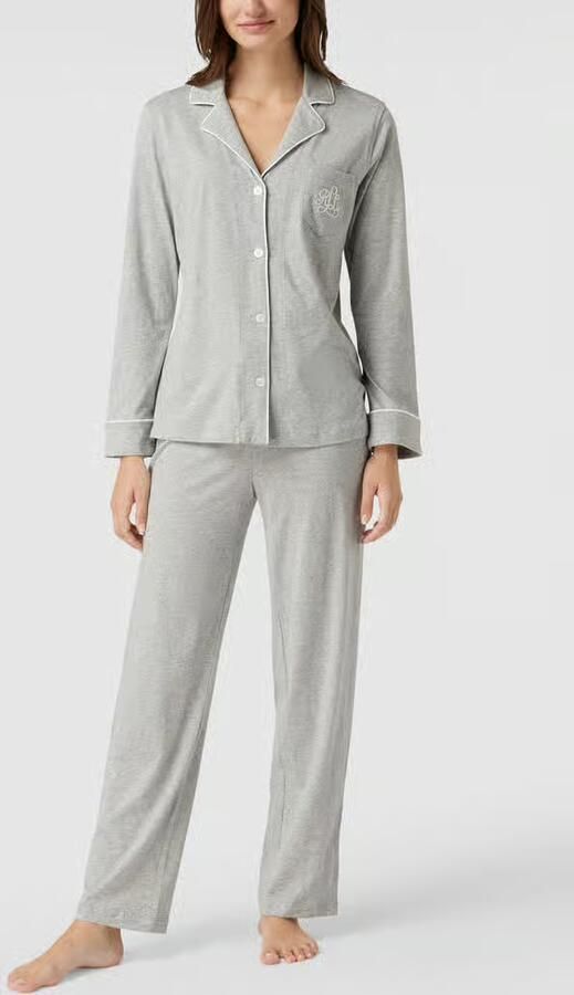 Lauren Ralph Lauren Pyjama van katoen-modalmix - Foto 2