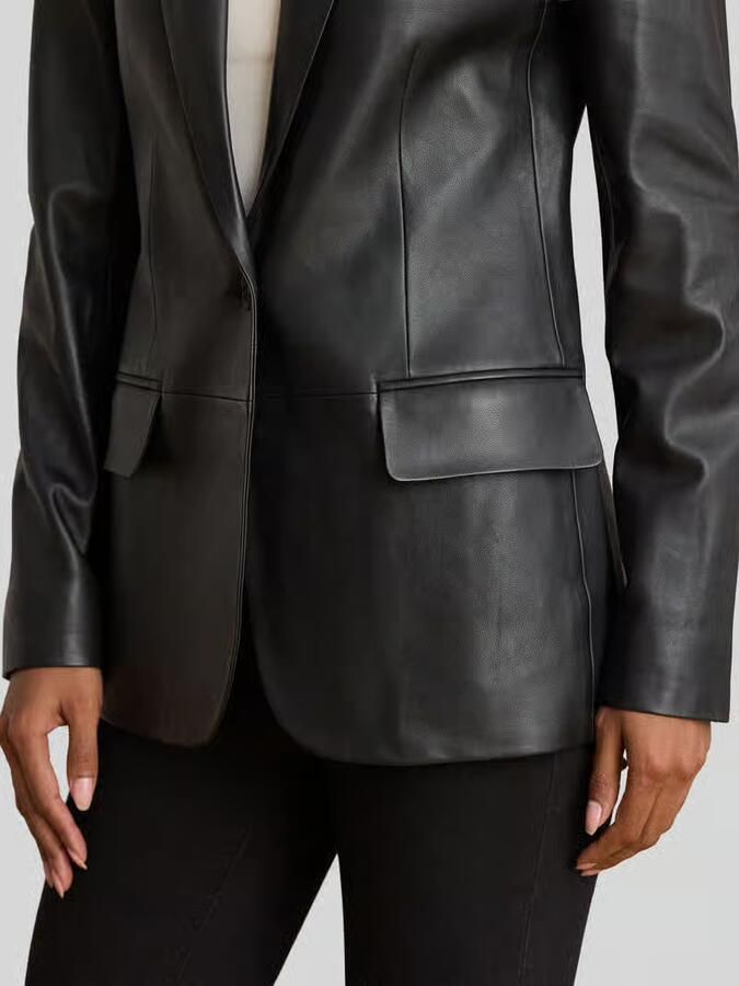 Lauren Ralph Lauren regular fit blazer van echt leer
