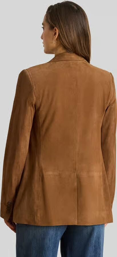 Lauren Ralph Lauren regular fit blazer van echt suède - Foto 3