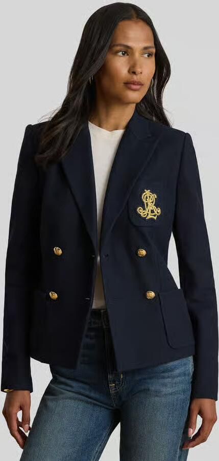 Lauren Ralph Lauren regular fit blazer van katoenmix - Foto 2