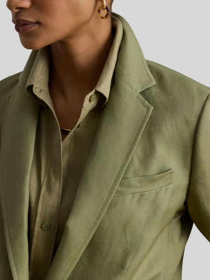 Lauren Ralph Lauren regular fit blazer van linnenmix