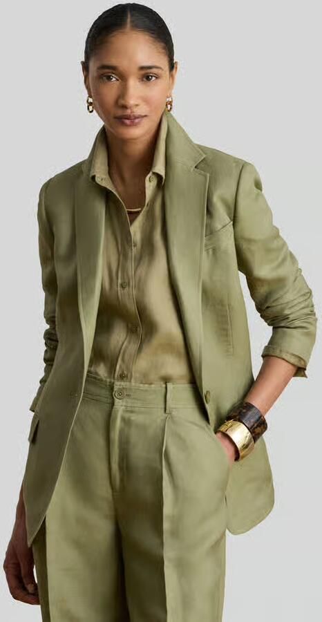 Lauren Ralph Lauren regular fit blazer van linnenmix - Foto 2