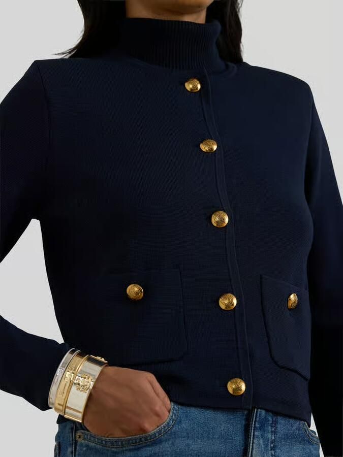 Lauren Ralph Lauren regular fit blazer van viscosemix met knopen - Foto 2