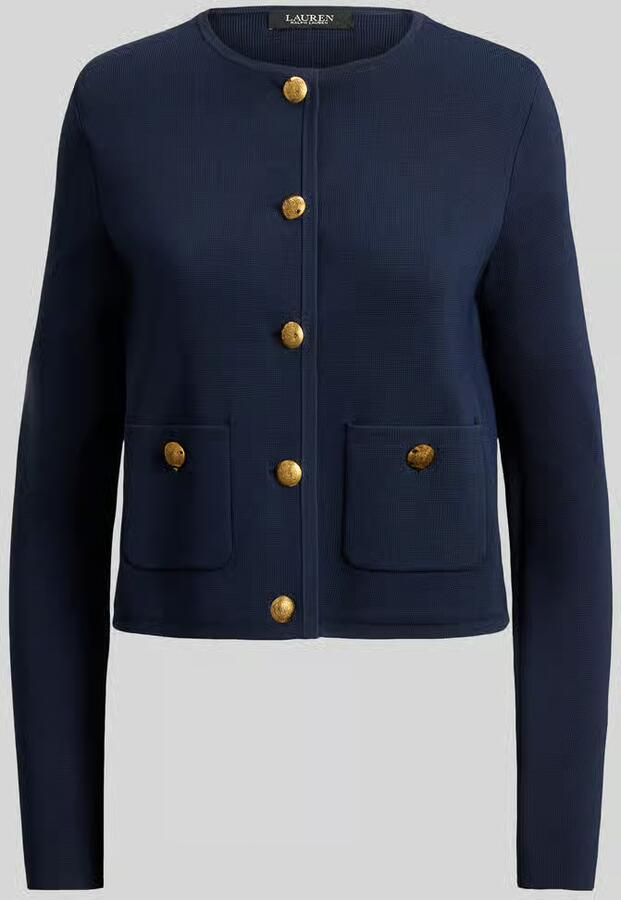 Lauren Ralph Lauren regular fit blazer van viscosemix met knopen