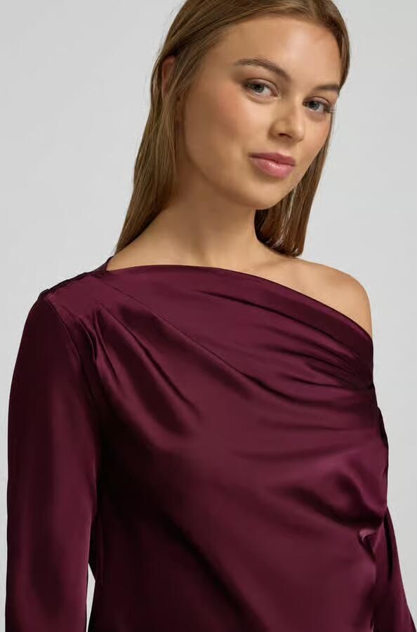 Lauren Ralph Lauren Regular fit blouse in one shoulder-look model ''HASBRIN' - Foto 2