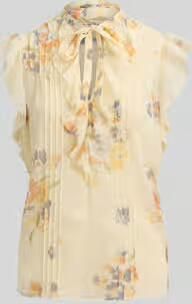 Lauren Ralph Lauren regular fit blouse met kraag met ruches