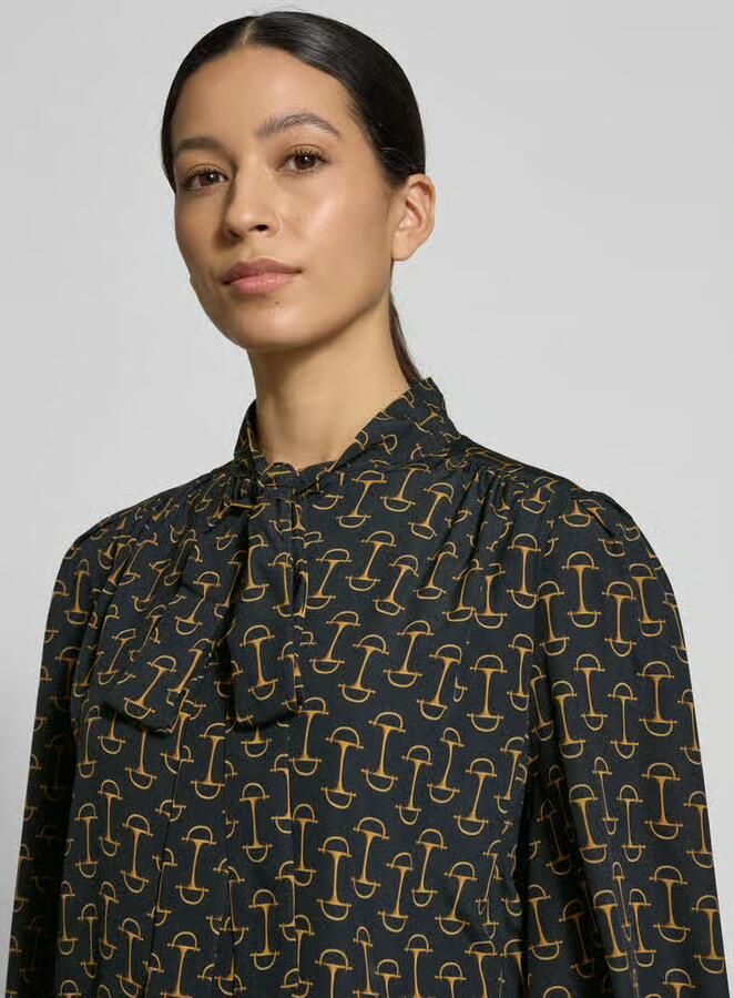 Lauren Ralph Lauren Regular fit blouse met lange mouwen en all-over motief model 'KLARYCE' - Foto 2
